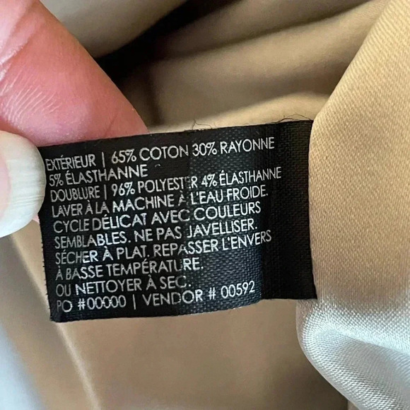 Club Monaco Sheath Fitted Bodycon Neutral Ivory Midi Knee Length Dress Women S 8 - Picture 8 of 8